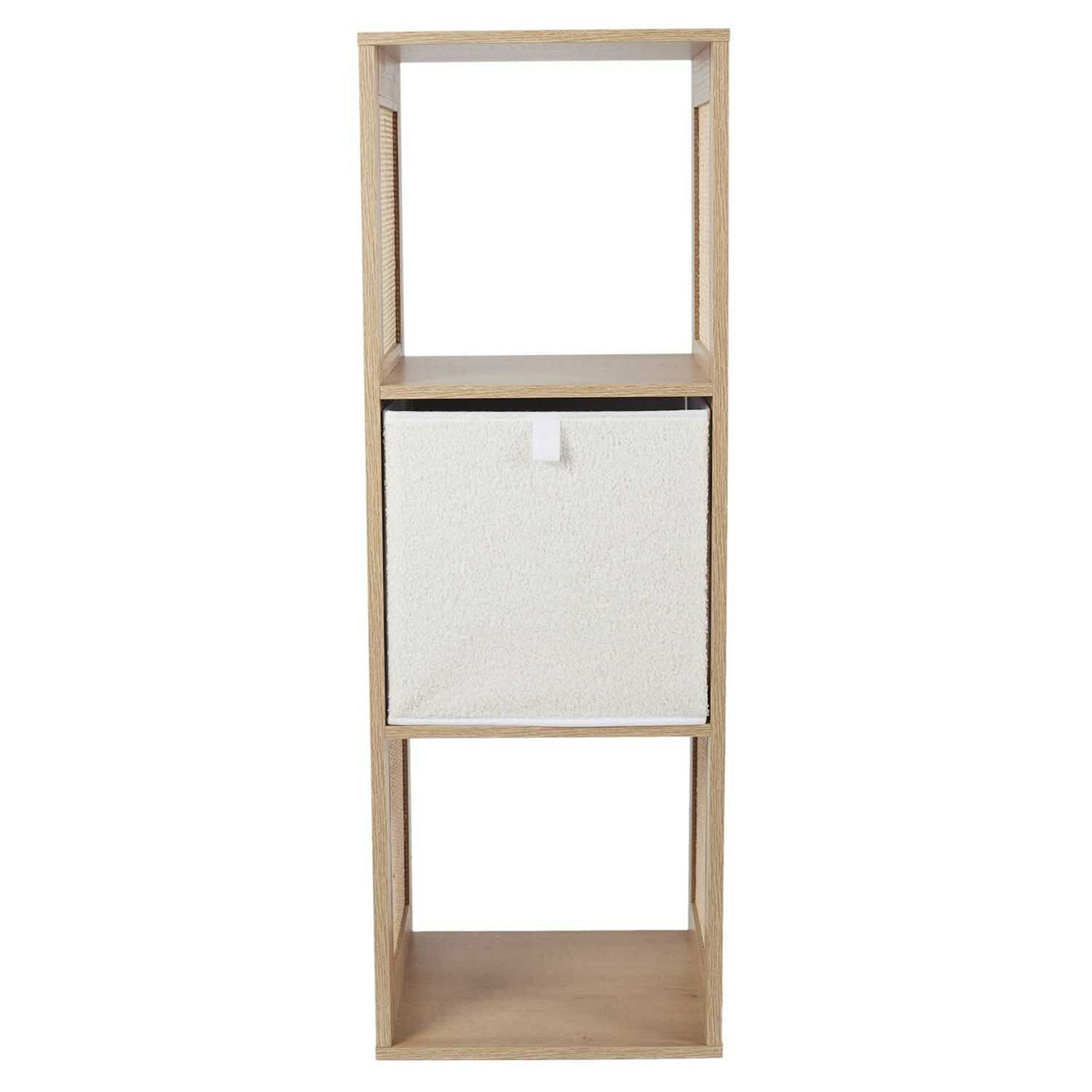 Home Deco Factory Rangement modulable 3 cases Bali marron - 34x99x32 cm