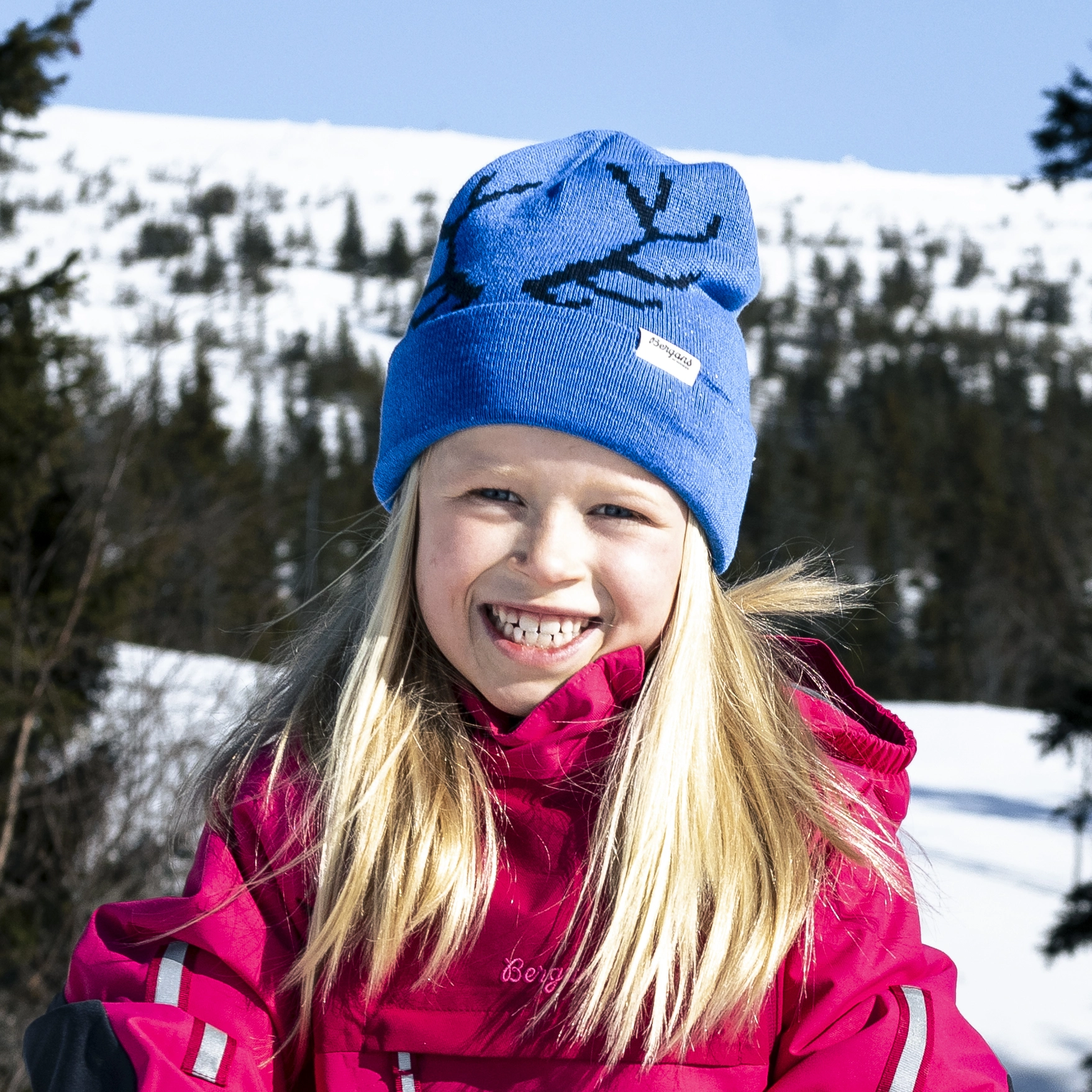 Antlers Kids Beanie Space Blue / Navy Blue