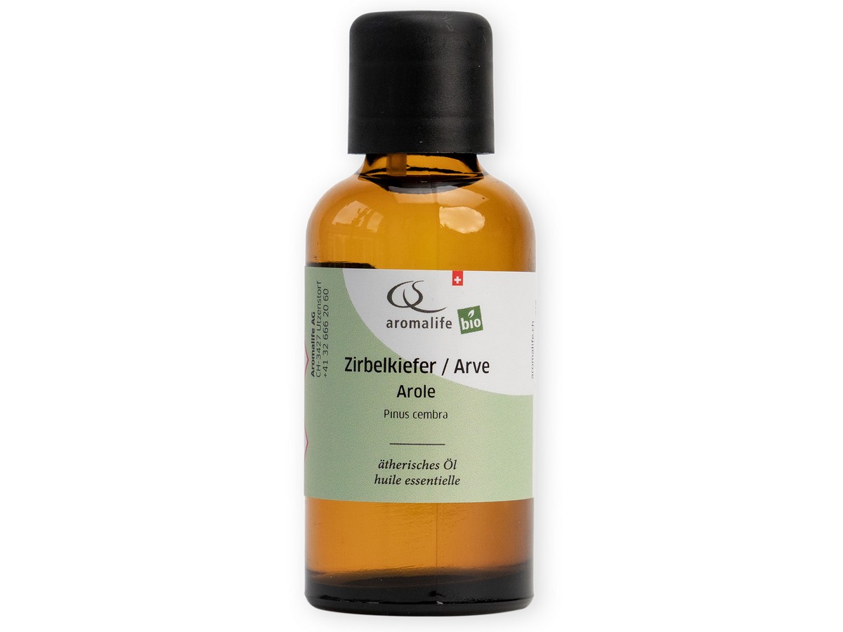 Aromalife Zirbelkiefer Arve<br>50 ml, Flasche, Ätherisches Öl, BIO Wildsammlung
