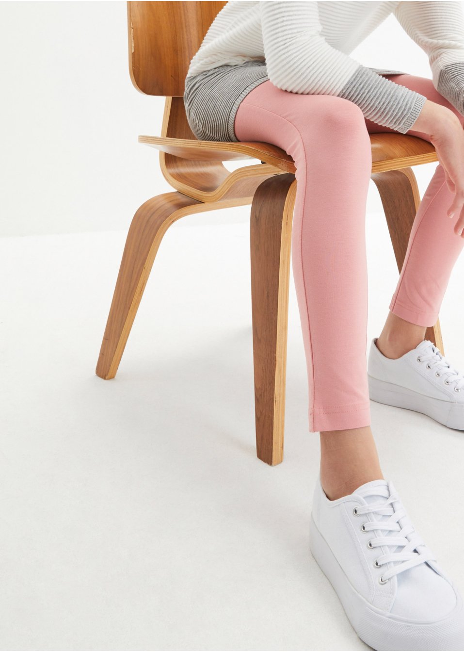 Lot de 3 leggings fille avec coton