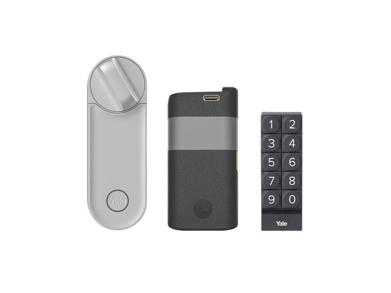 Yale Linus L2 Smart Lock Silber Kit Keypad   Battery-Pack Intelligentes Türschloss inkl. Keypad und Battery-Pack