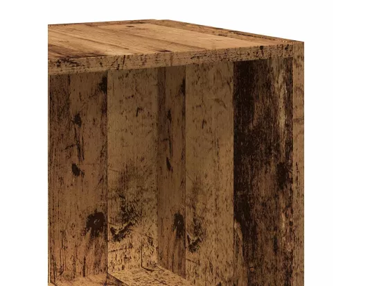 Armoire d'angle vieux bois 33x33x67 cm bois ingénierie