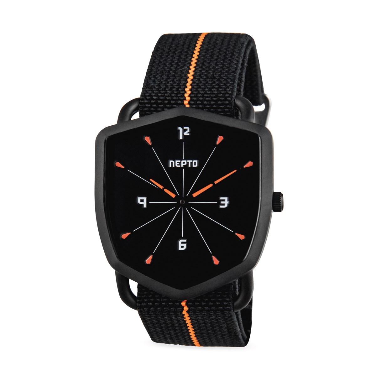 Black Reverso - Nato Nylon Noir/Orange
