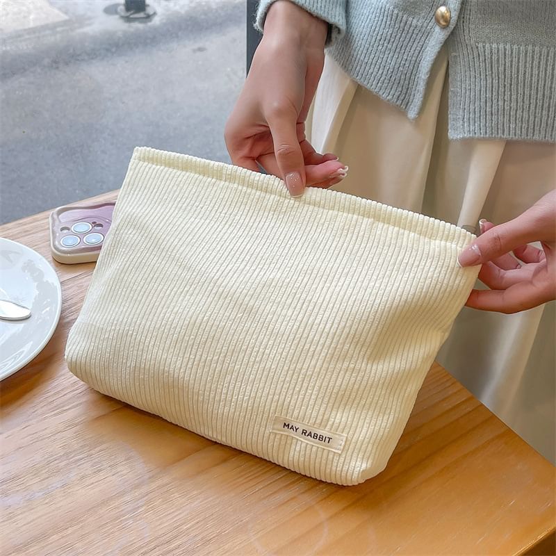 Milha - Corduroy make-uptas met letters en applicaties