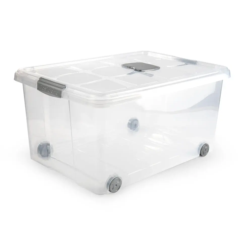 Plasticforte Opslagbak met deksel - 1x - 57L - 62 x 45 x 32 cm