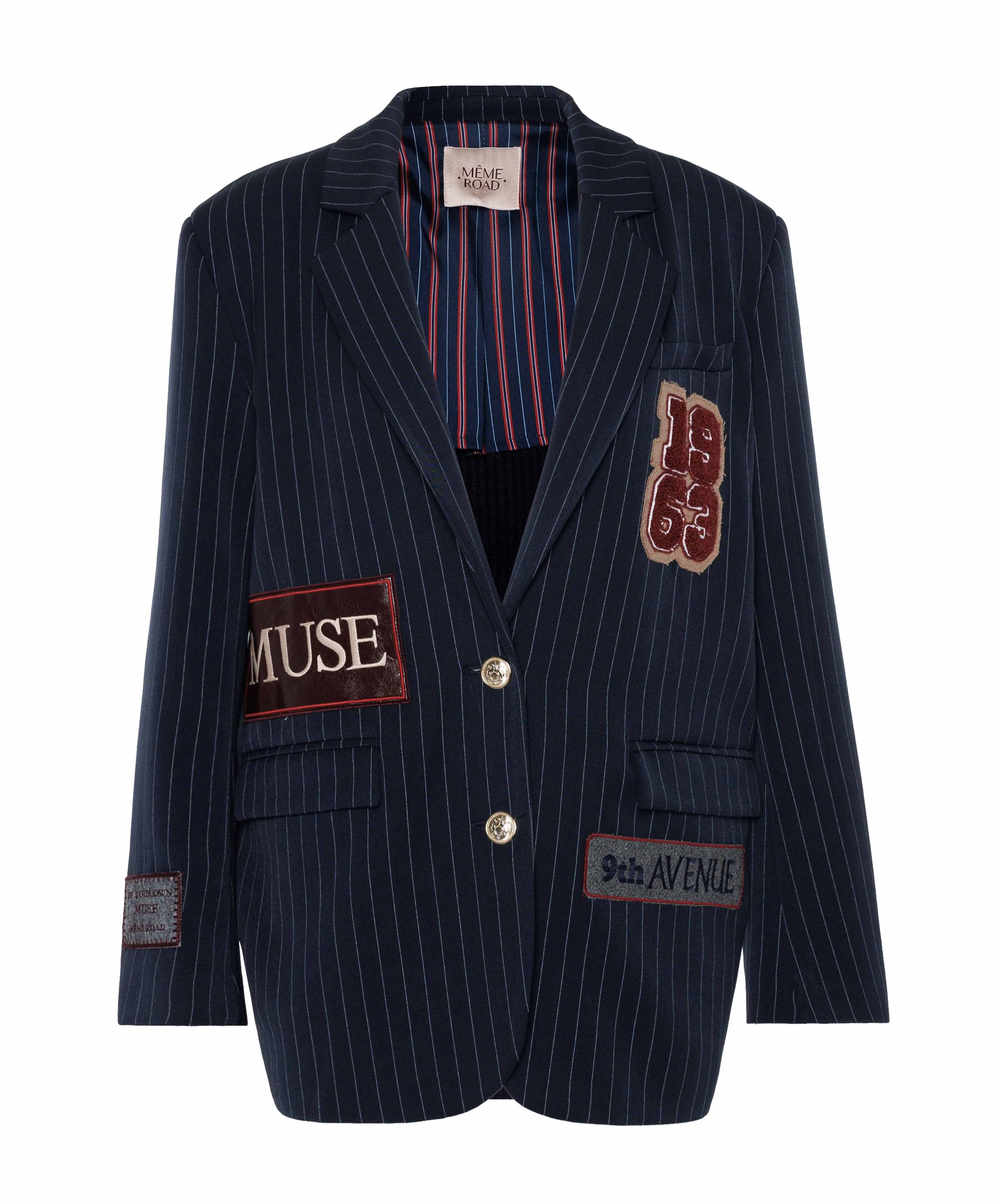 Même Road Dames blazer blauw