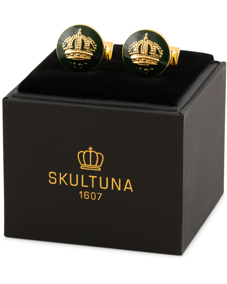 Skultuna The Crown Cufflinks Green