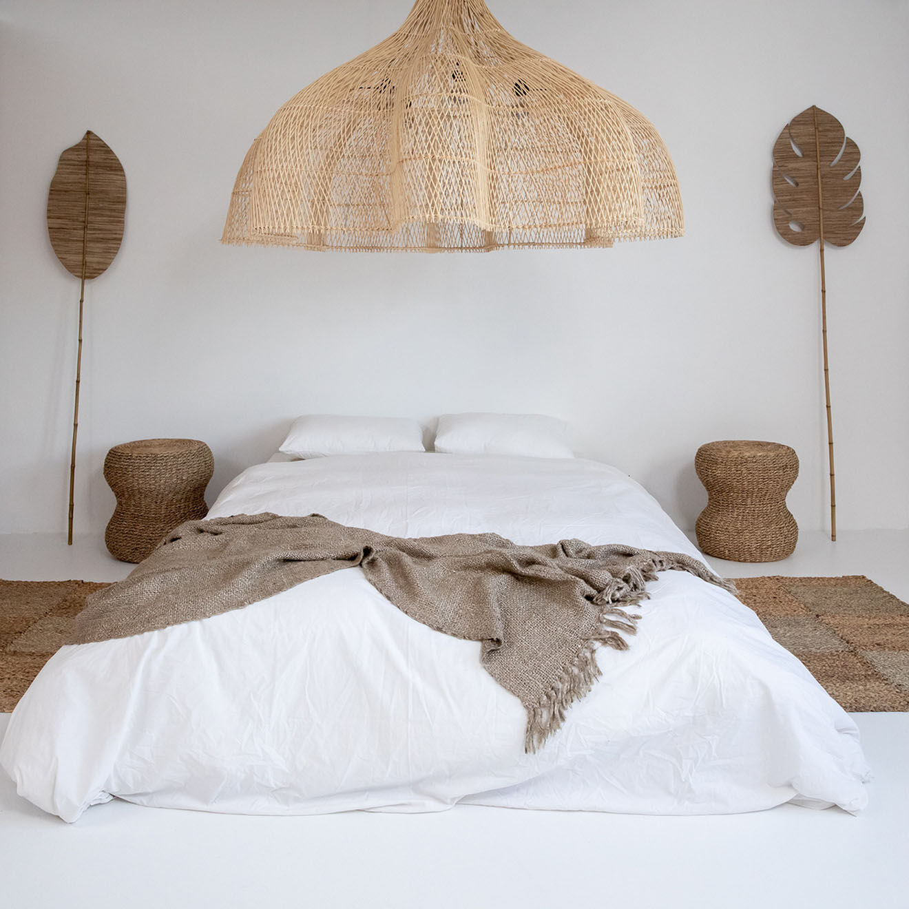 Bazar Bizar 2 Feuilles pagaie Ayung décoratives naturel - L.170 cm