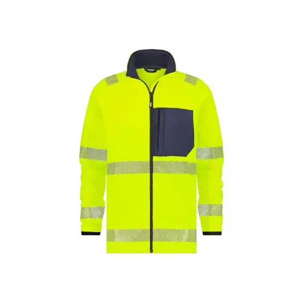 DASSY ® CAMDEN (300504) MELLEMLAGSJAKKE MED HØJ SYNLIGHED gul og blå