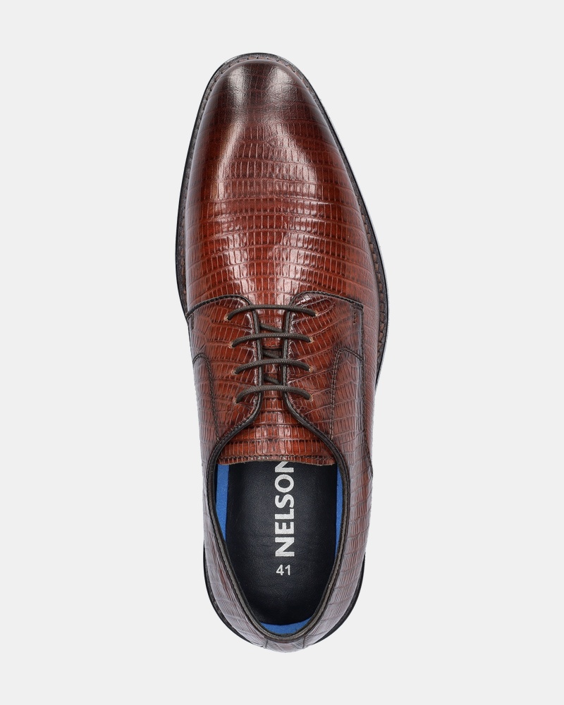 Nelson Lage nette schoenen  - cognac