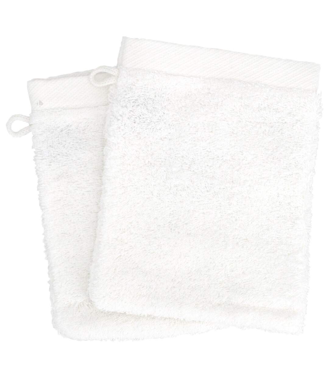 Lot de 2 gants de toilette 16x21 cm coton peigné ALBA violet
