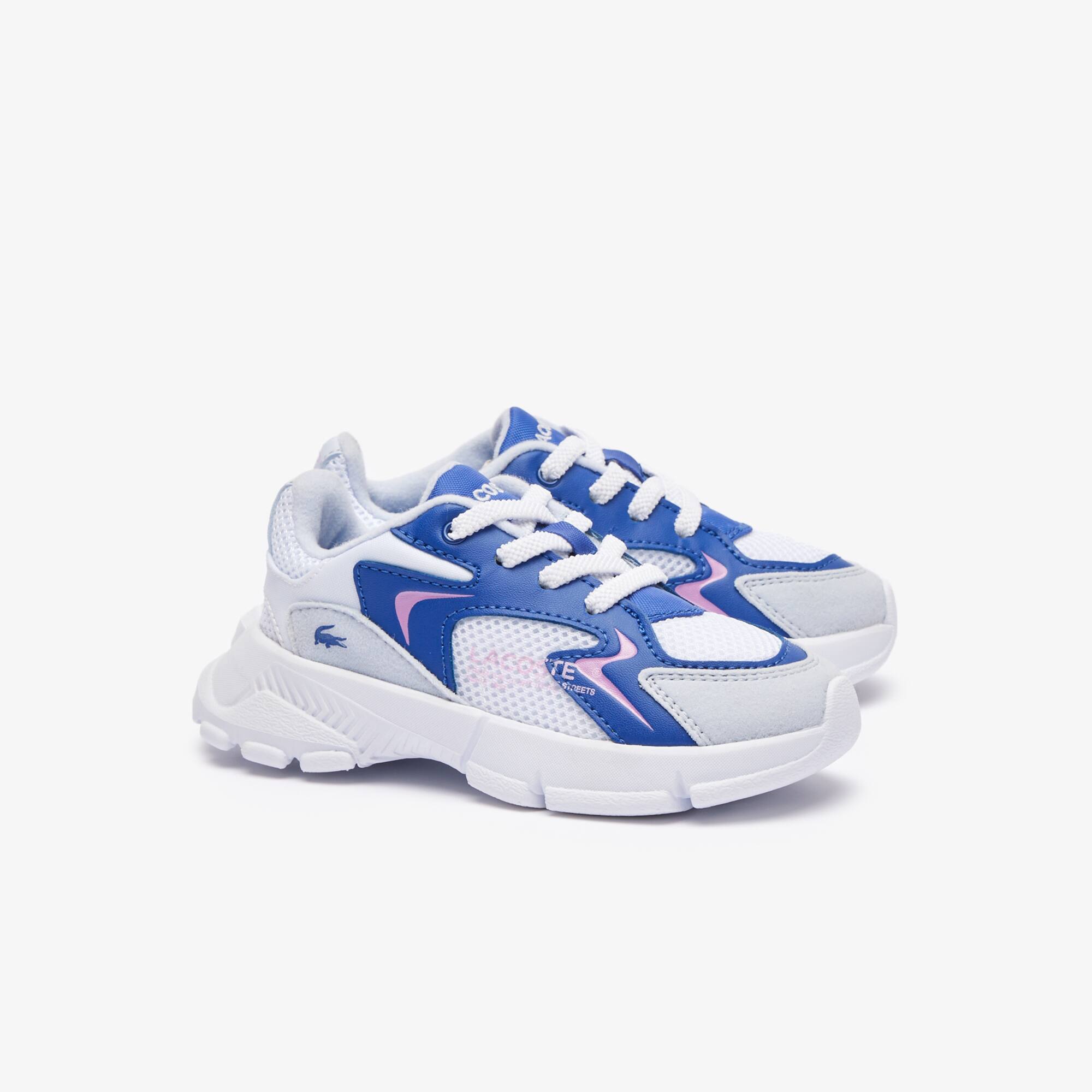 Kleinkinder-Sneakers L003 Neo aus Textil Sneakers - Blau - Lacoste - Kinder