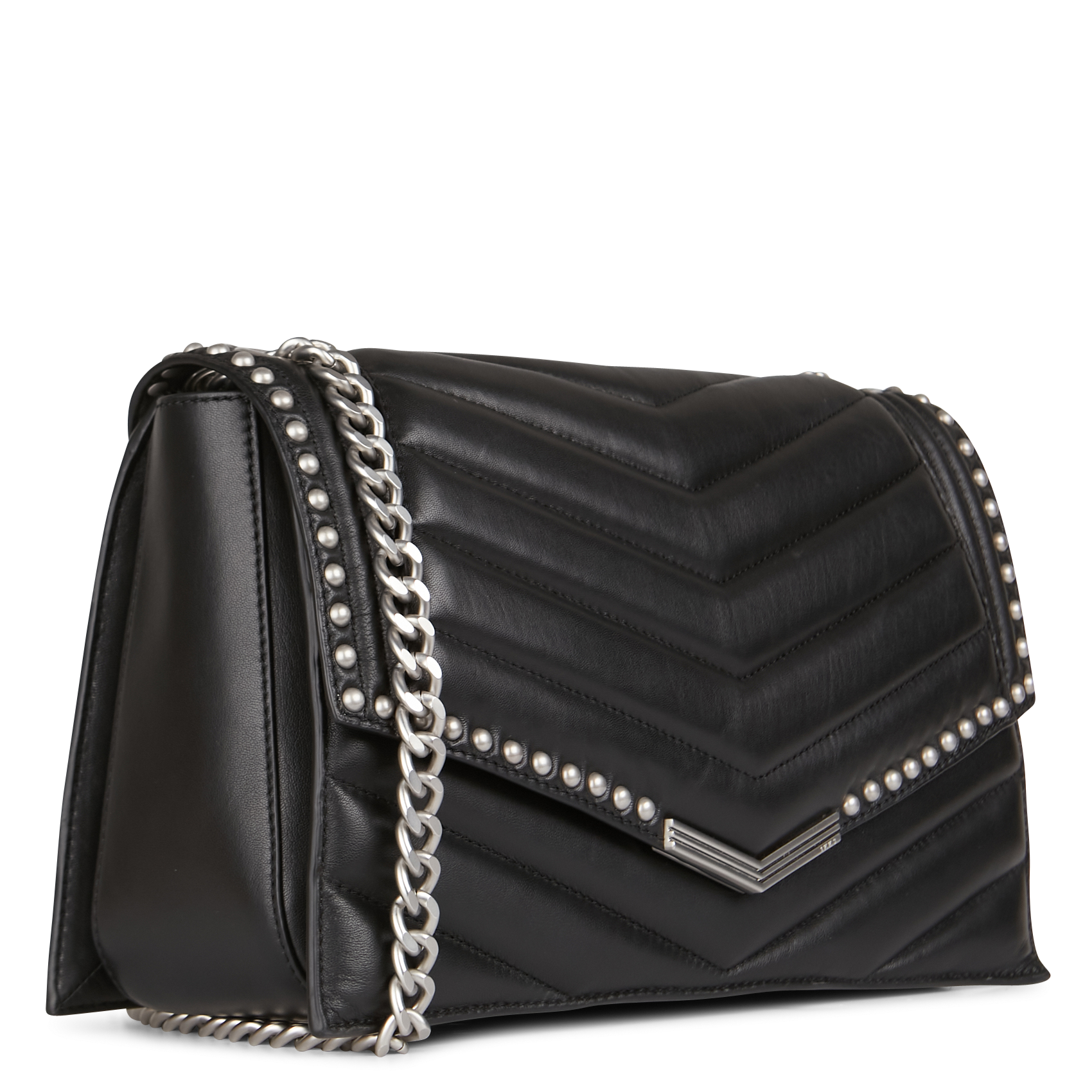 THE 1 ROCK - Sac bandoulière en cuir | Noir