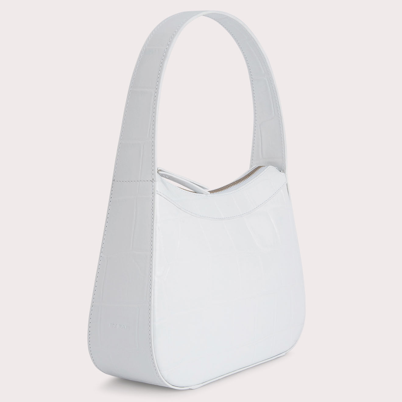 By Far Sac à main en Cuir Kiki blanc -  17x24x8 cm