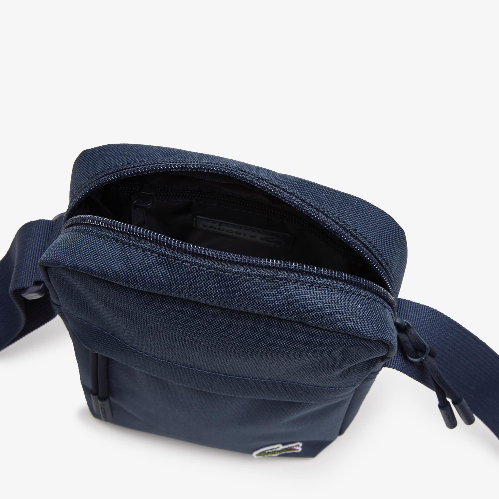 Sacoche zippée unisexe Lacoste avec poche sur le devant Sacoches & Pochettes - Bleu - Lacoste - Unisex