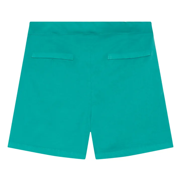 Weekend House Short Etoile Coton Bio | Vert Menthe