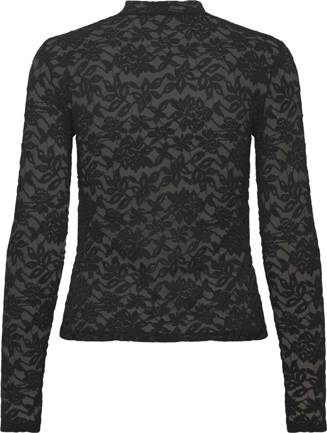 Rosemunde Long sleeve turtleneck t-shirt Sort