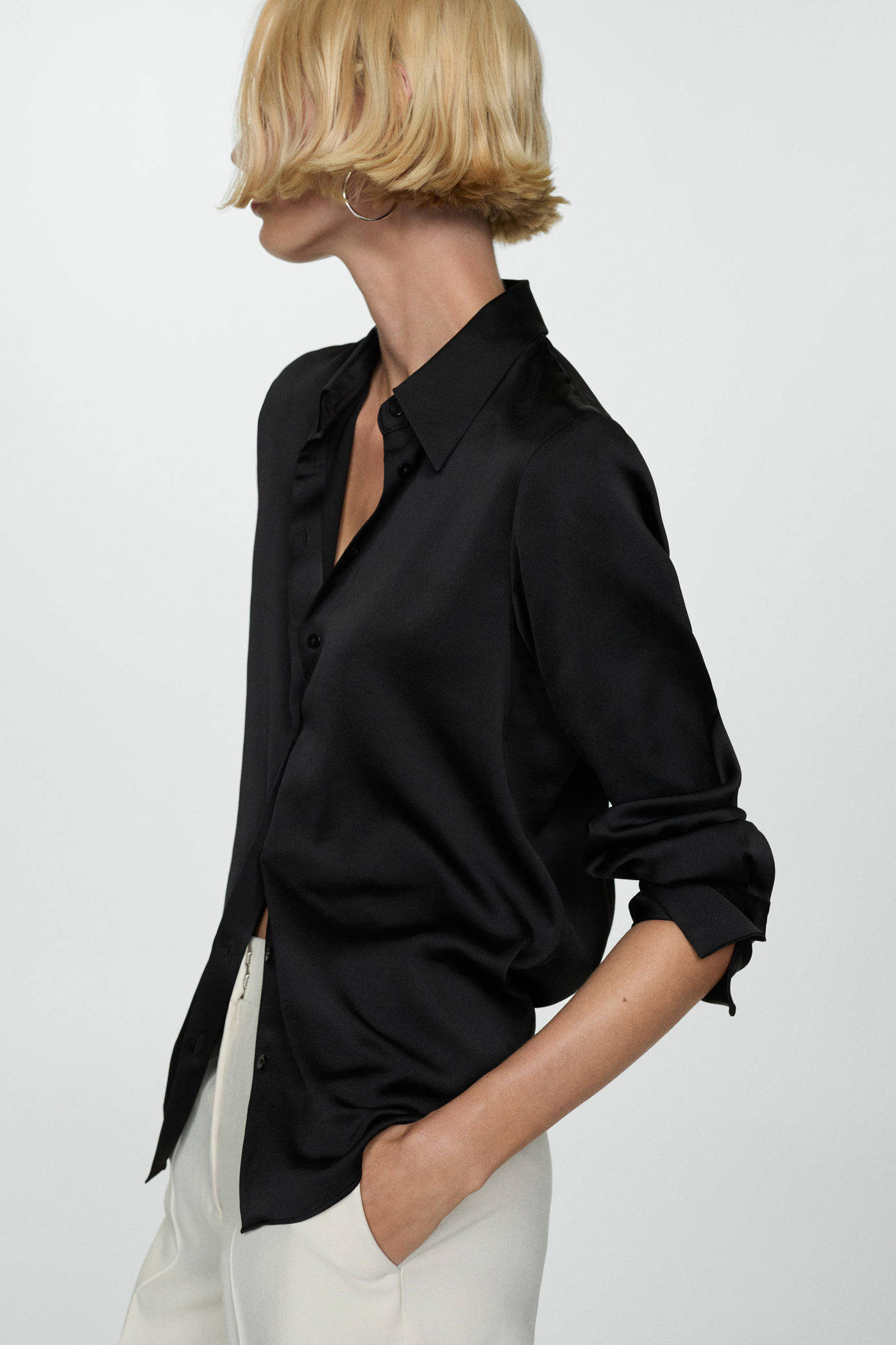 Mango blouse zwart