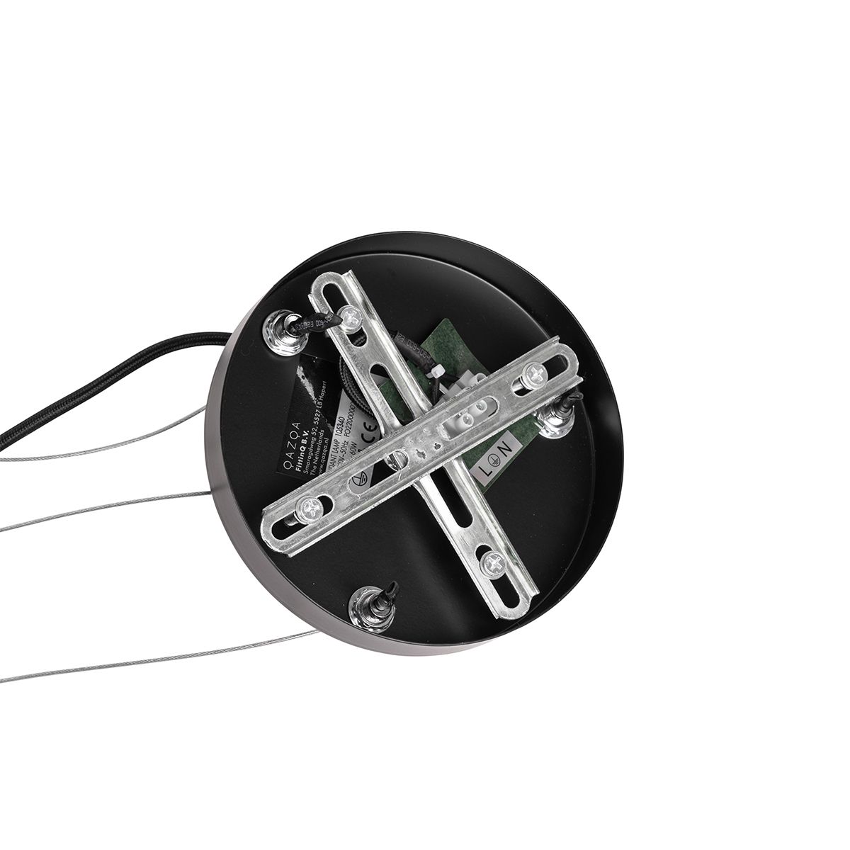 Industriële hanglamp zwart 6-lichts verstelbaar - Hobby Spinne