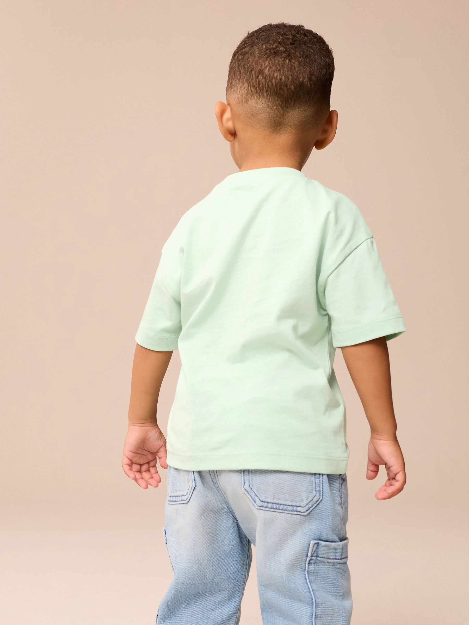 Zwart/wit met wagentjes - Set van 3 T-shirts met korte mouwen (3mnd-7jr)