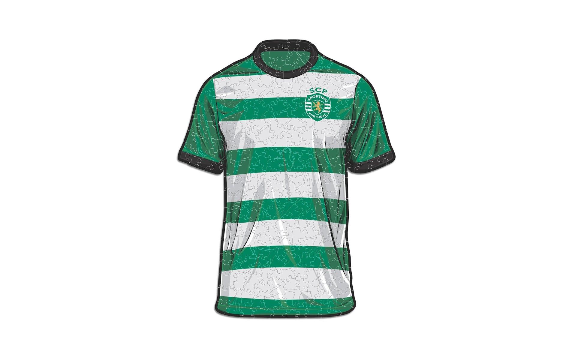 Sporting CP – TrikotOffizielles Holzpuzzle, Grösse M