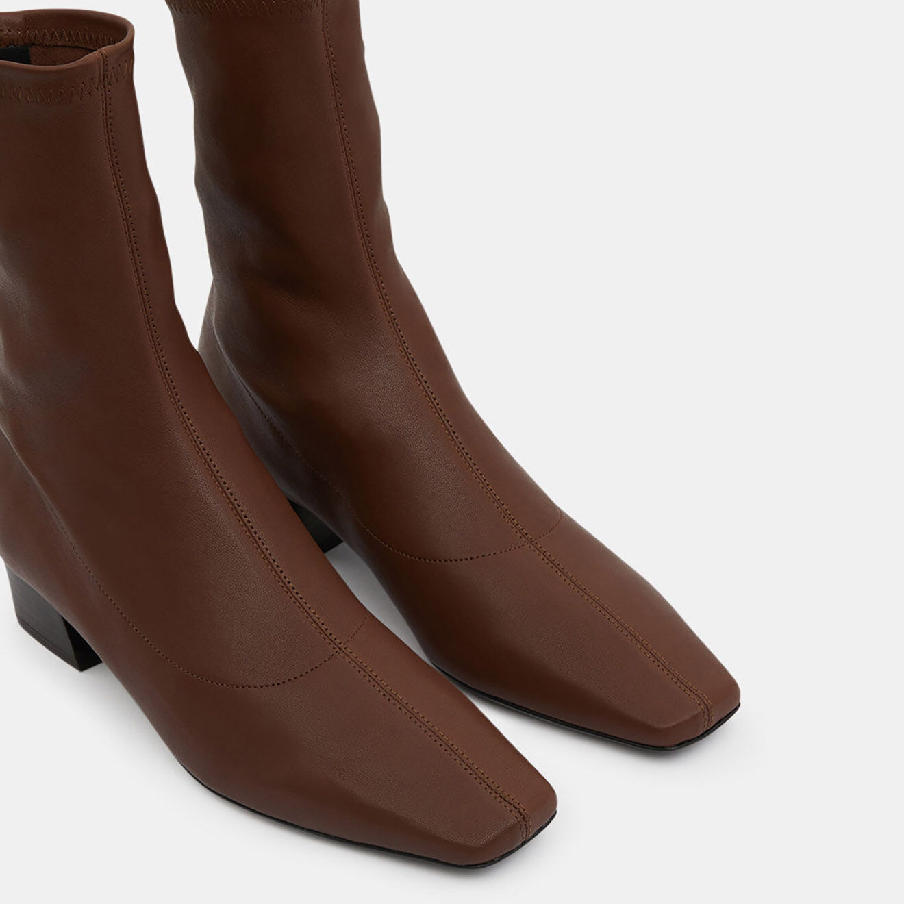 By Far Boots en Cuir Colette marron