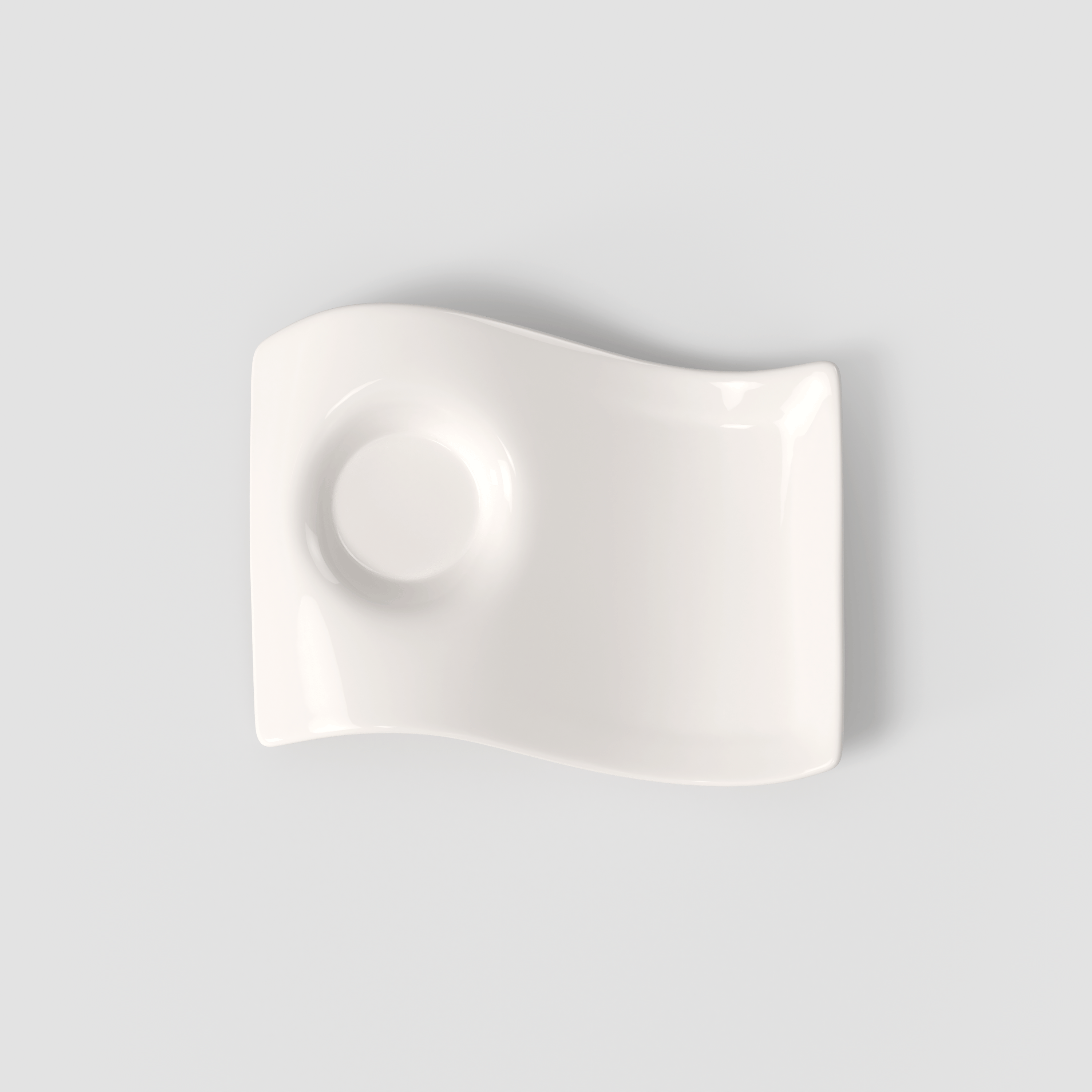 NewWave Espresso cup saucer White, 6.7'' x 5.5'', Premium Porcelain