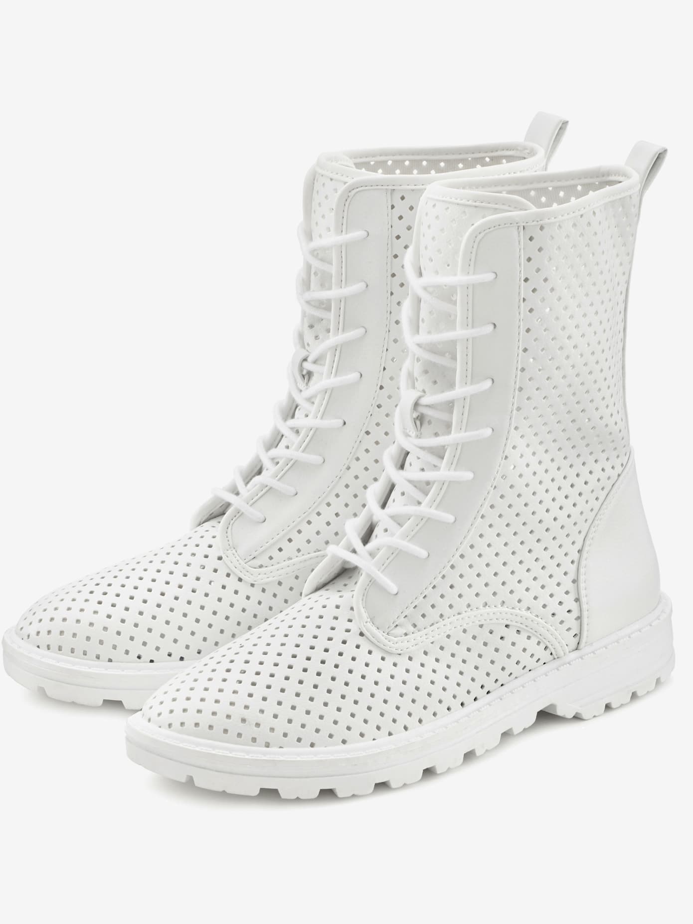Bottines à lacets bottines d'été avec petites découpes