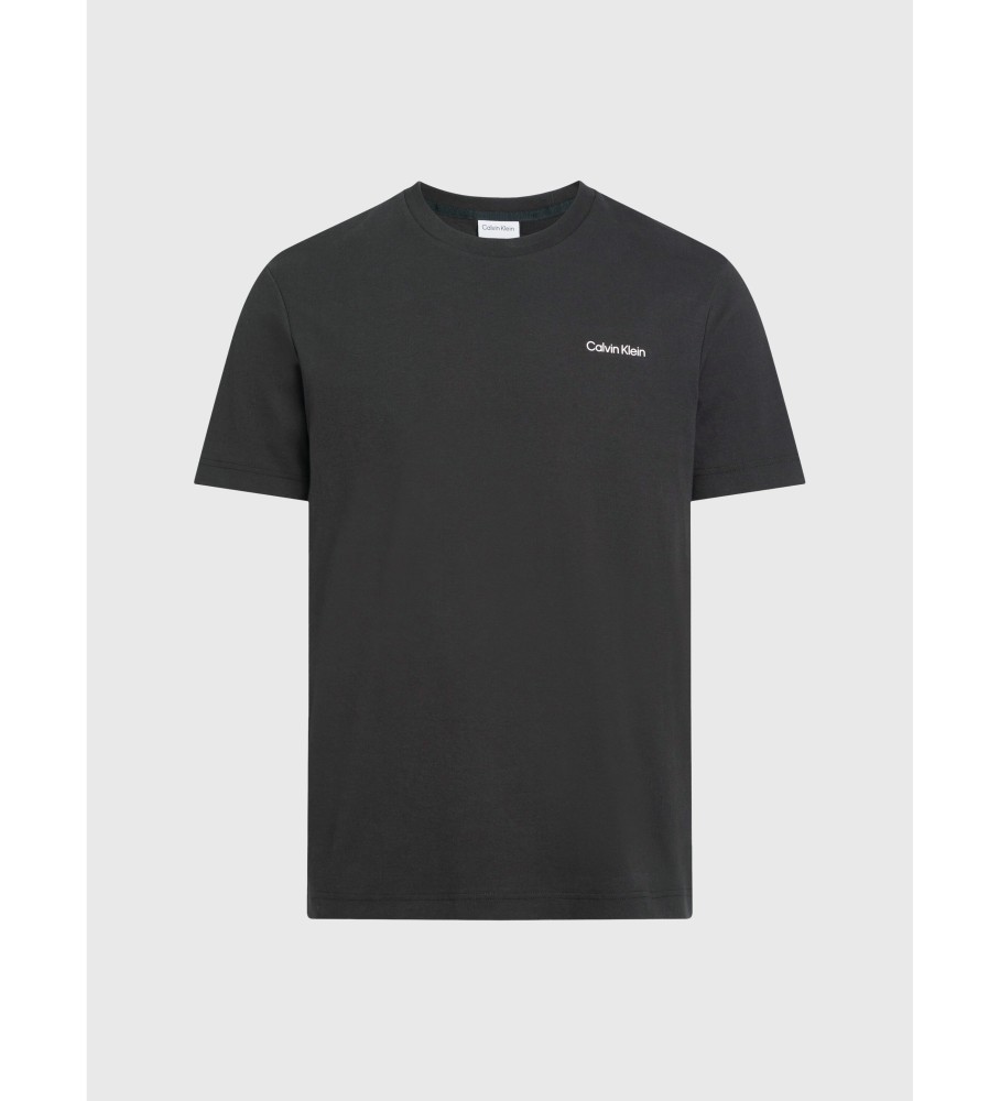Camiseta Calvin Klein preta de algodão orgânico