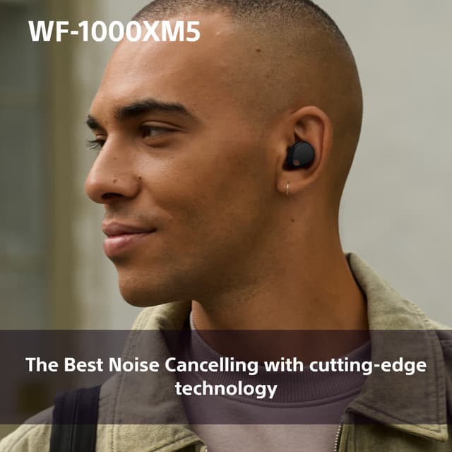Sony WF-1000XM5 True Wireless in-ear høretelefoner (sort)