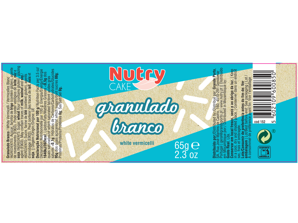GRANULADO NUTRY BRANCO 65 G