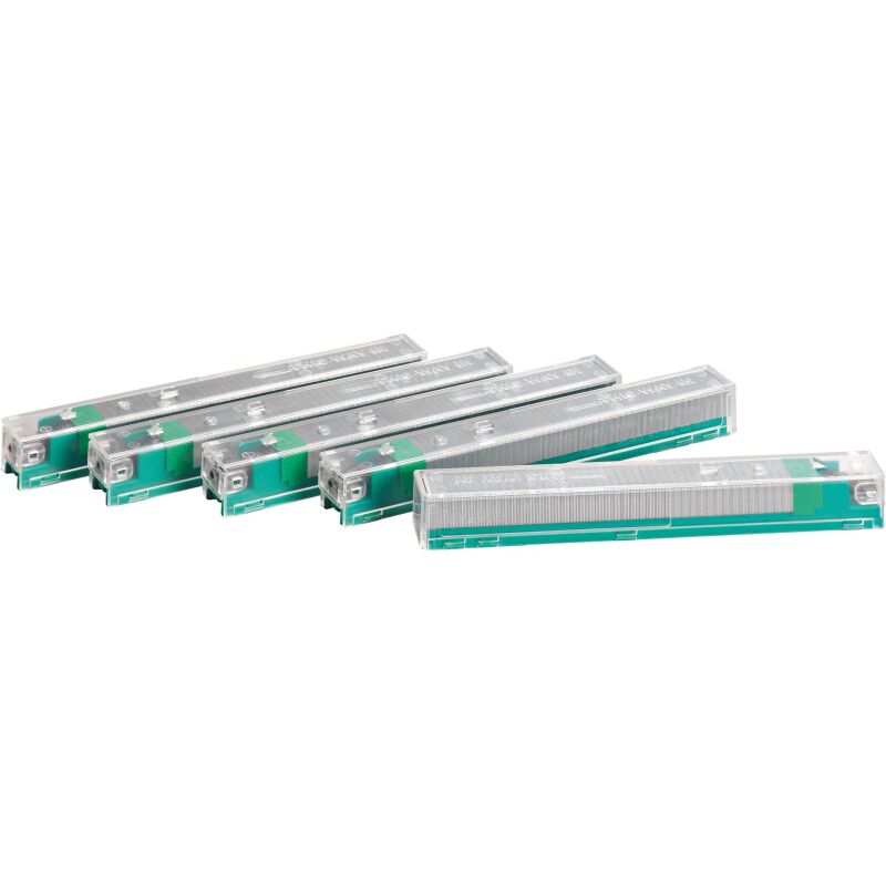 Agrafe Leitz K10 vert - Lot de 5 cartouches