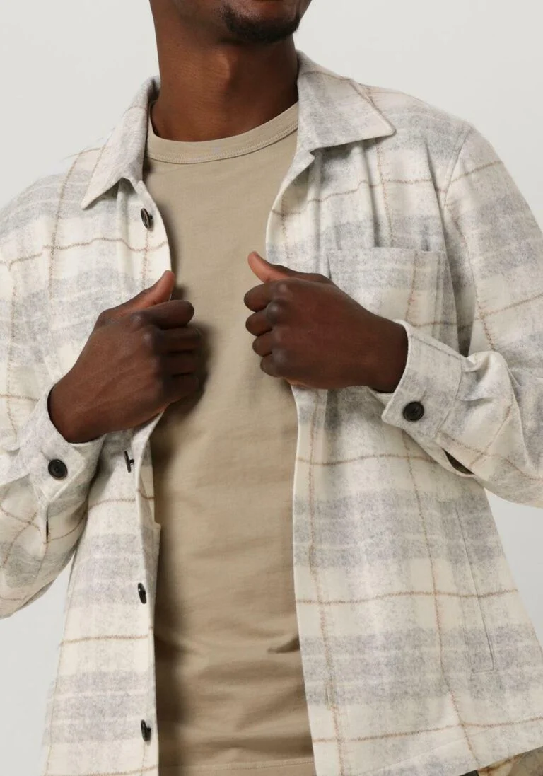 PROFUOMO gebroken wit profuomo overshirt ppuf10026