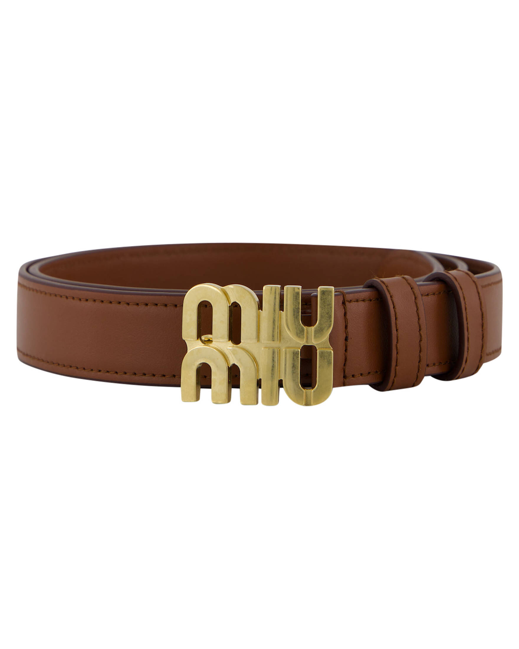 Miu Miu| Damen Ledergürtel LOGO BELT