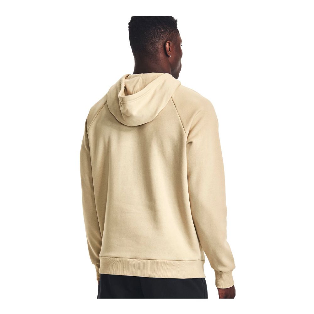 Under Armour UA RIVAL FLEECE BIG LOGO - Sweat Homme khaki base/onyx white