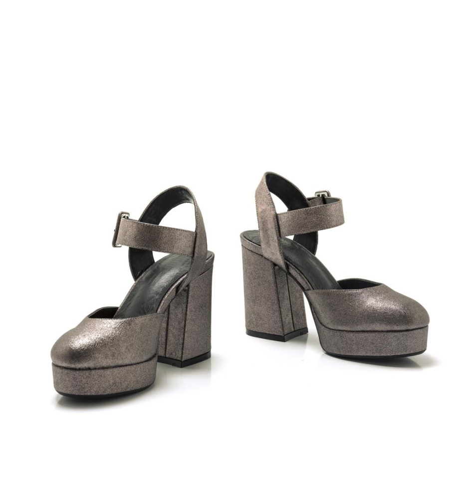 Sapatos Mustang New Naomi Cinza - Salto de 6cm -