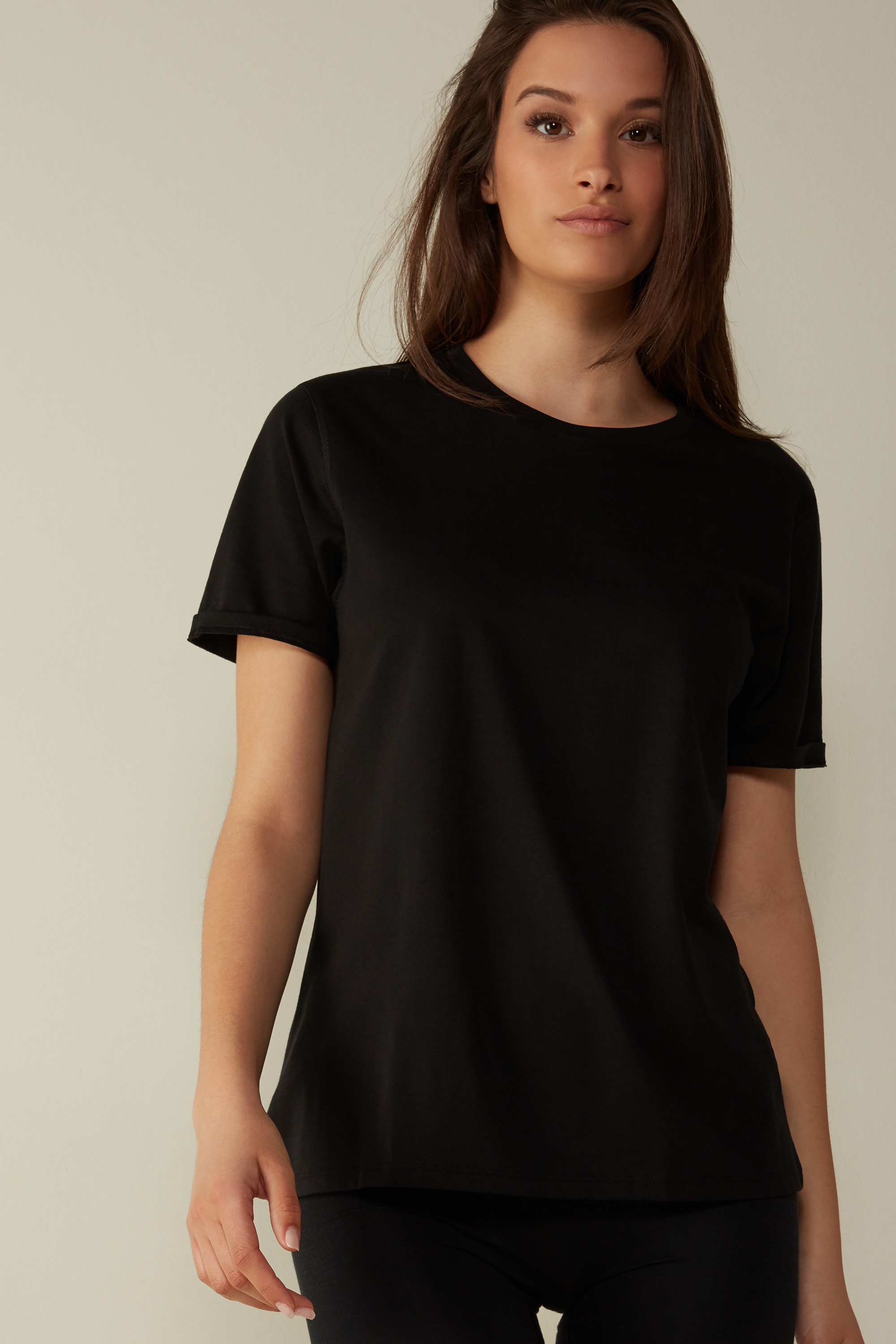Camiseta de manga curta em algodão Supima®
