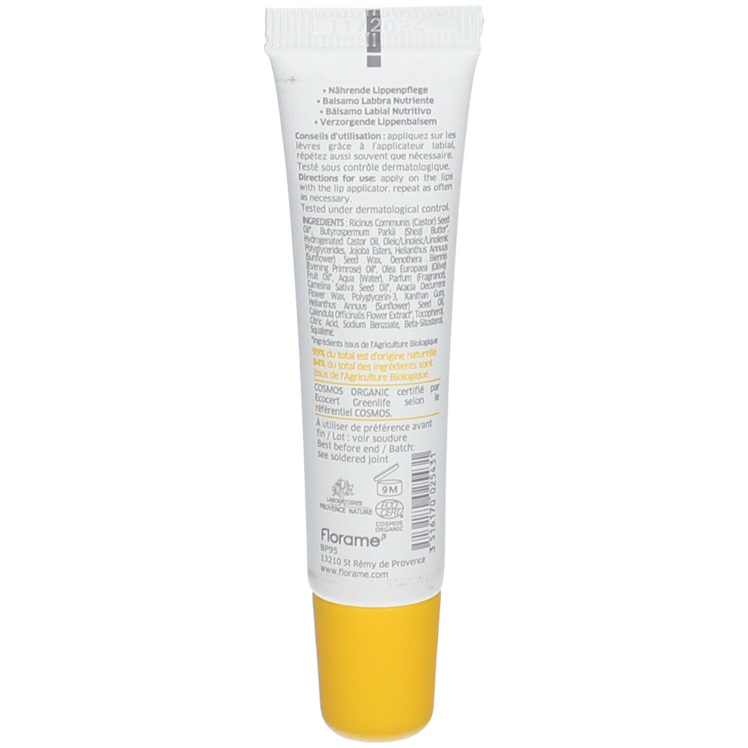 Florame NUTRITION Nährendes Lippenbalsam