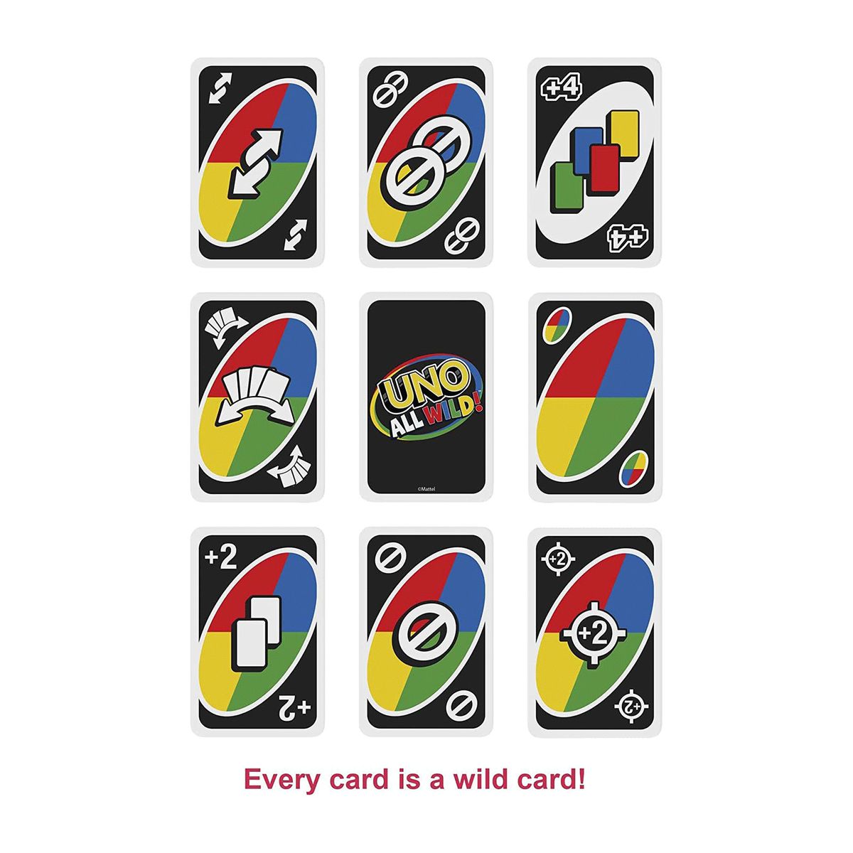 Mattel HHL33 - Mattel Games - UNO All Wild - Kartenspiel