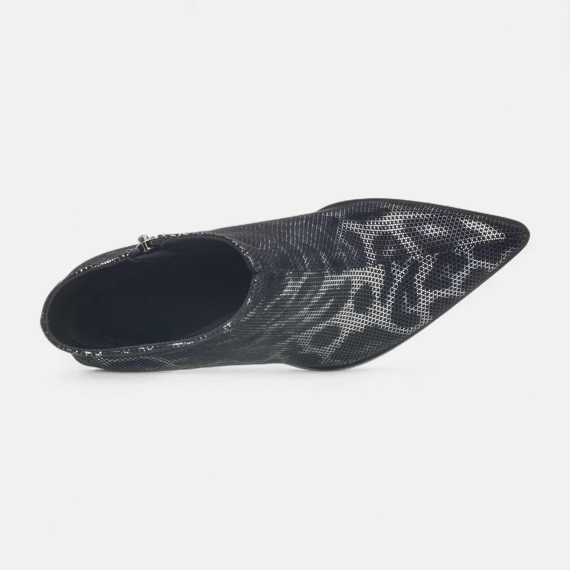 Bottines à talon Femme en cuir noir