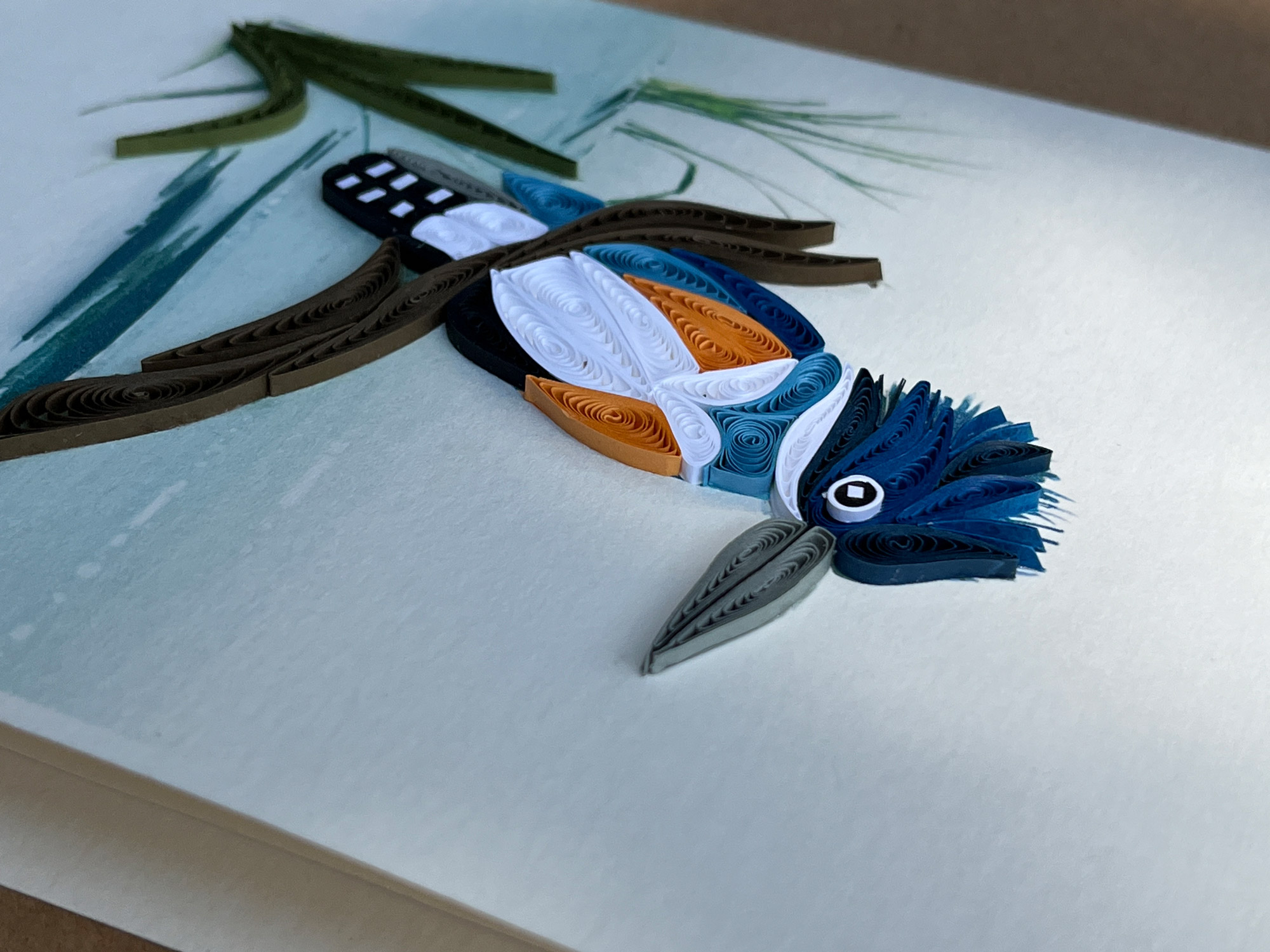 Grußkarte 'Eisvogel', B 12,7 cm, H 17,8 cm günstig bestellen