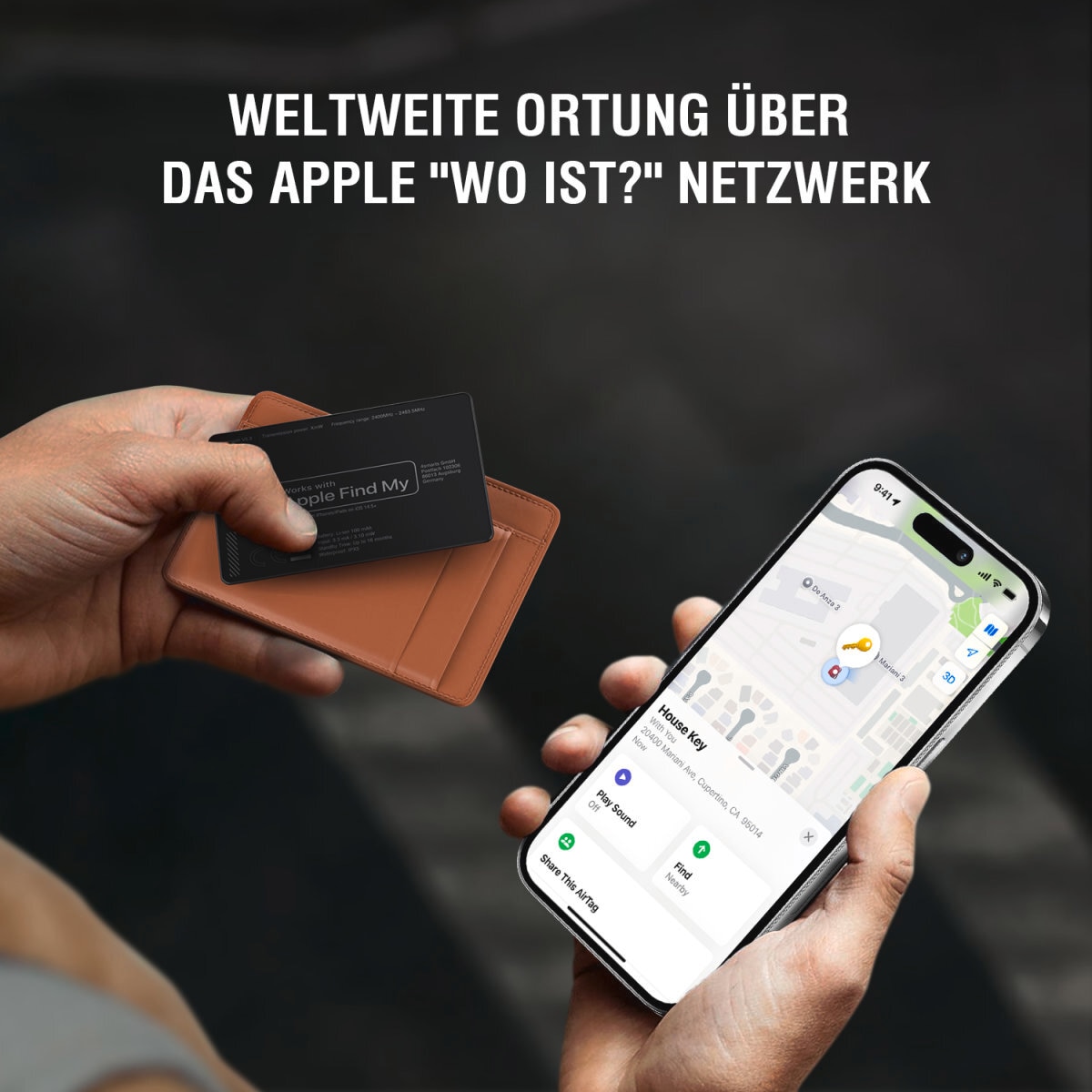 4smarts GPS-Tracker »SkyTag Card ReCharge« SkyTag im Kreditkarten Format für dein Portemonnaie