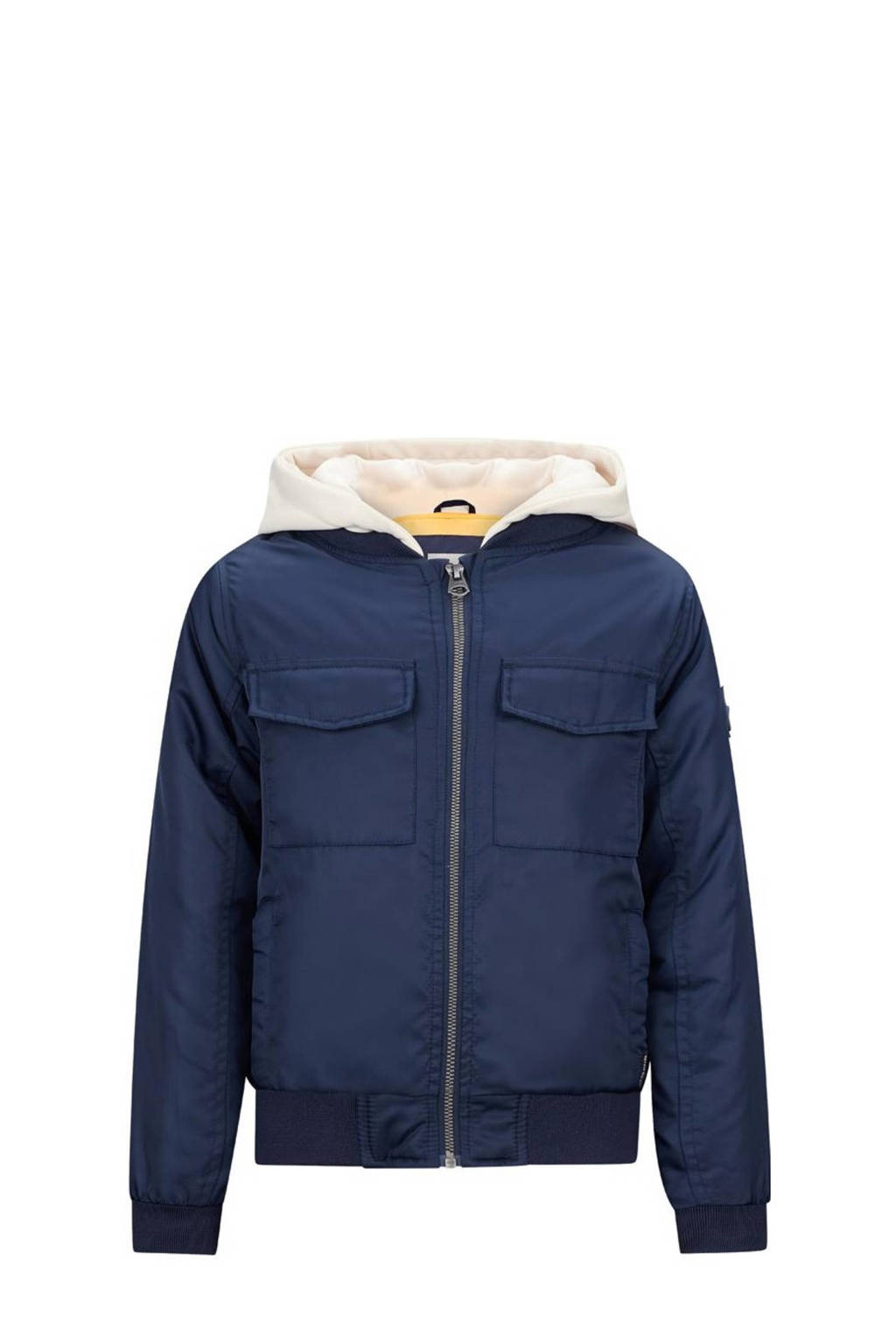 Retour Jeans bomberjack zomer Duco donkerblauw/ecru