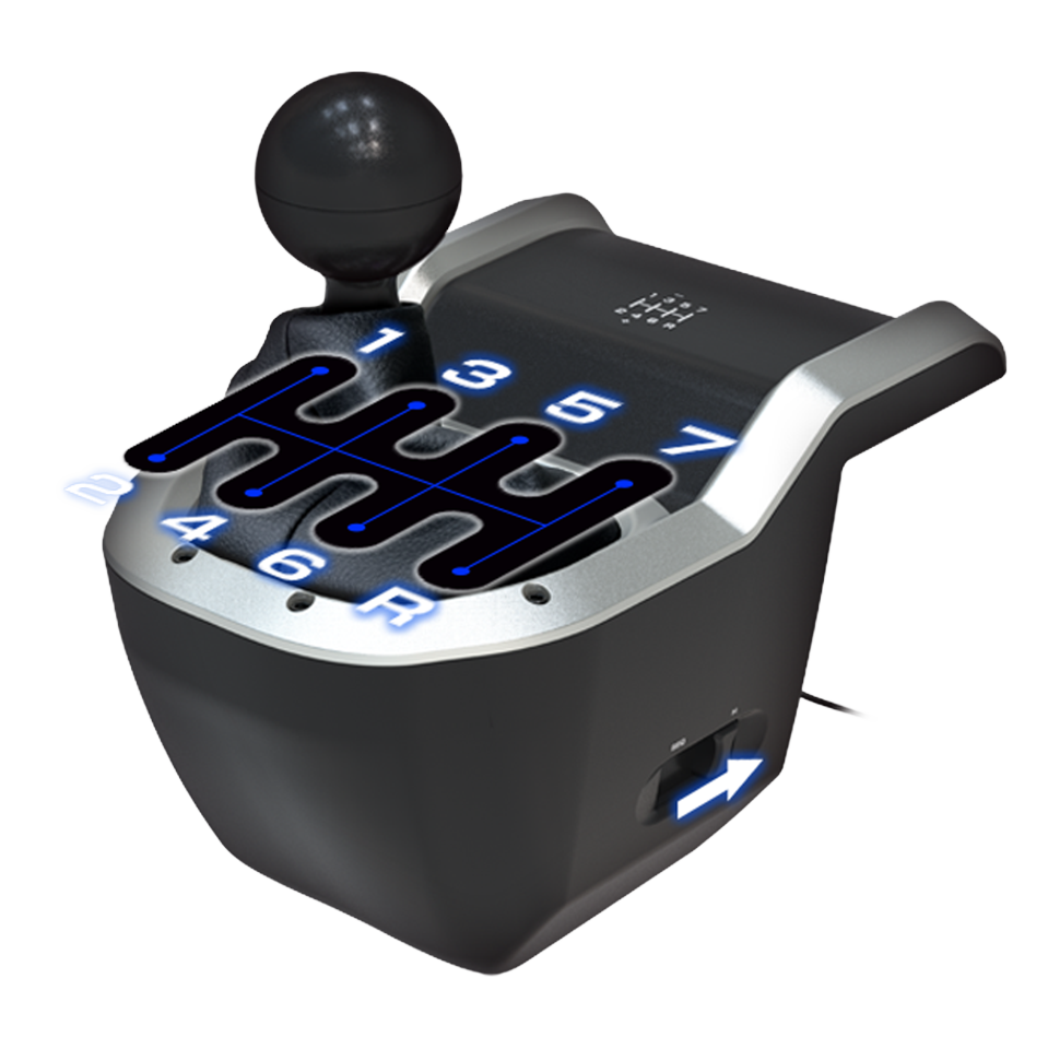 HORI - Racing Wheel Overdrive+ 7-Speed Racing Shifter Bundle For PC (Windows 11/10)