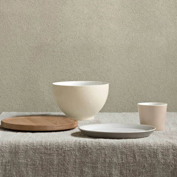 Alessi - Tonale Kleine Untertasse aus Steingut, hellgrau, ø 12 cm
