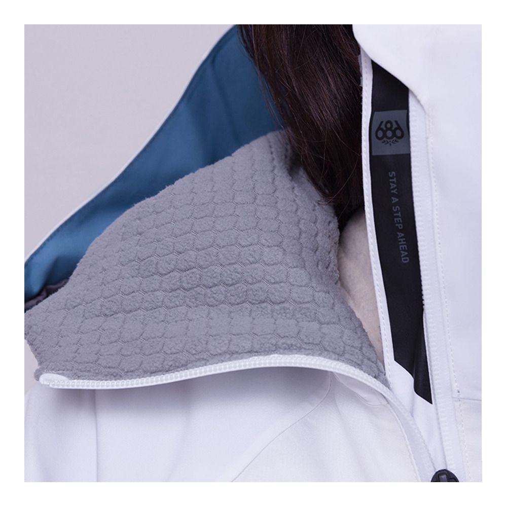 686 HYDRA - Veste ski Femme white orion blue cloudbreak