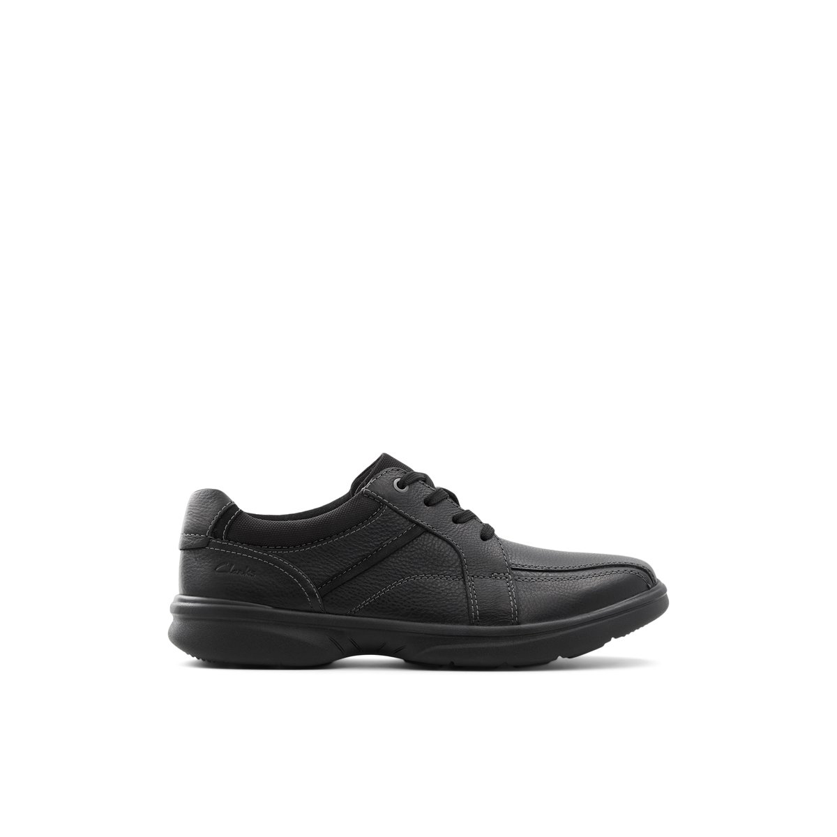 CLARKS-Brdleywalk-w-Avec lacets - Talons plats - Noir
