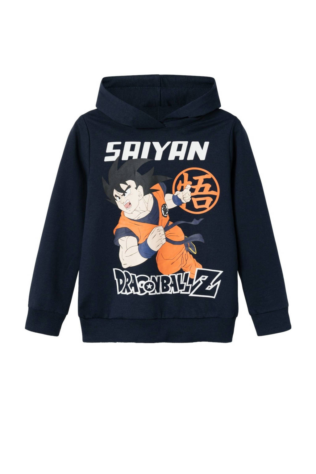 NAME IT Dragonball hoodie NKMJAM donkerblauw/oranje