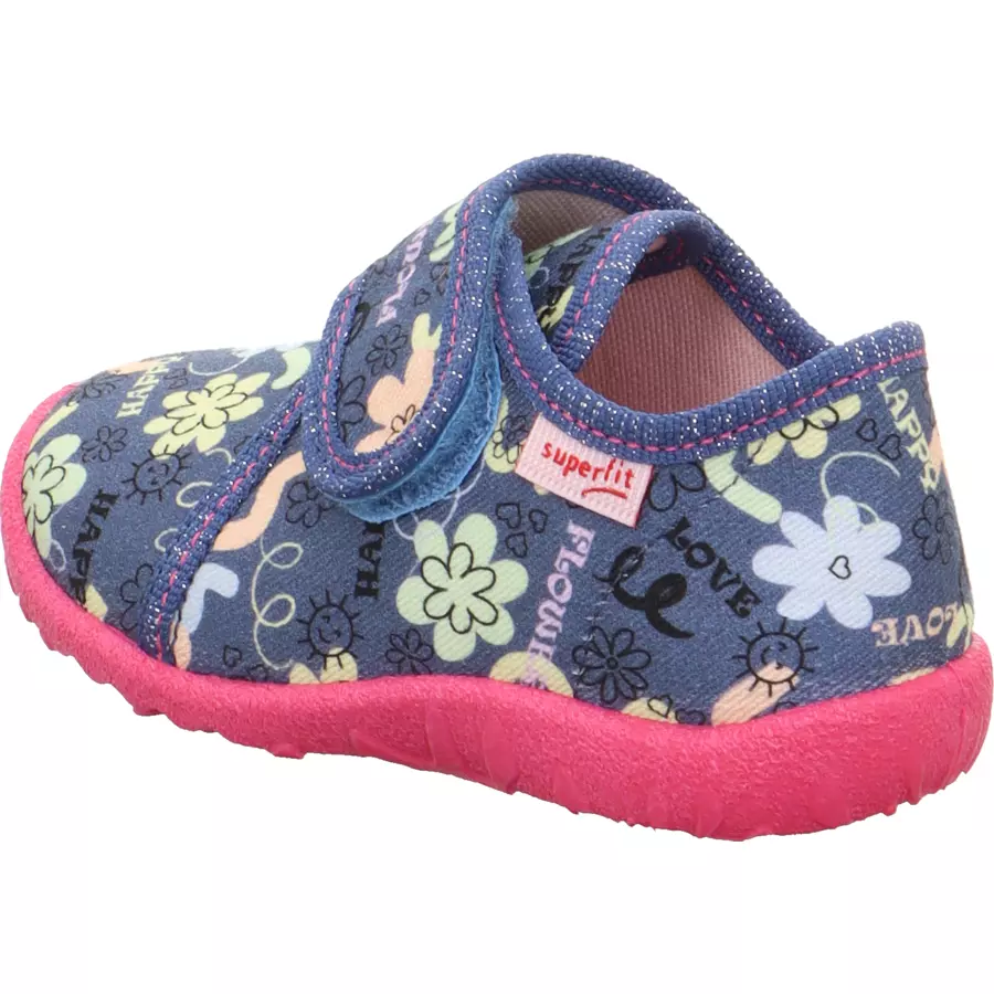 superfit Hausschuh Spotty blau (mittel)