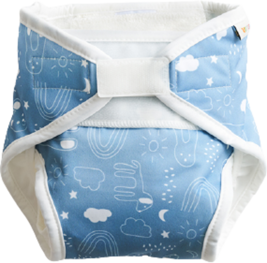 Vimse  One Size Windelüberhose, Blue Teddy